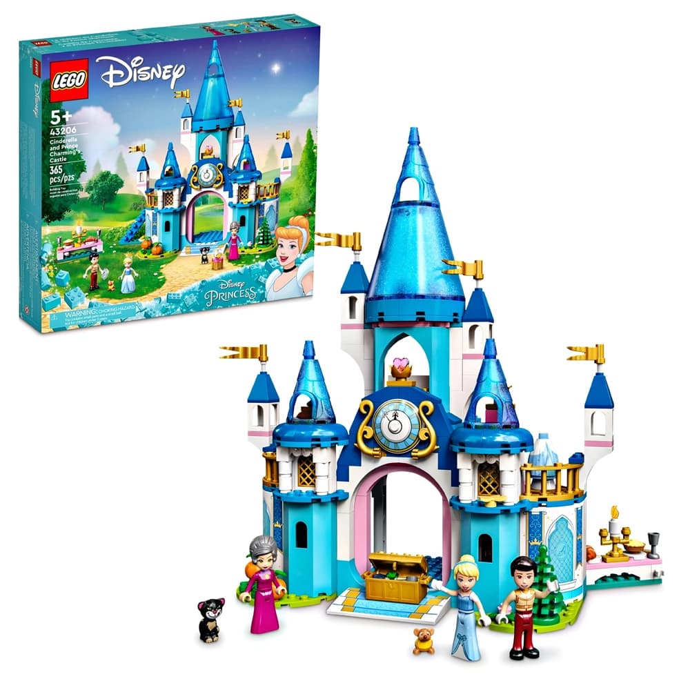 لگو Disney مدل Cinderella and Prince Charming’s Castle 43206