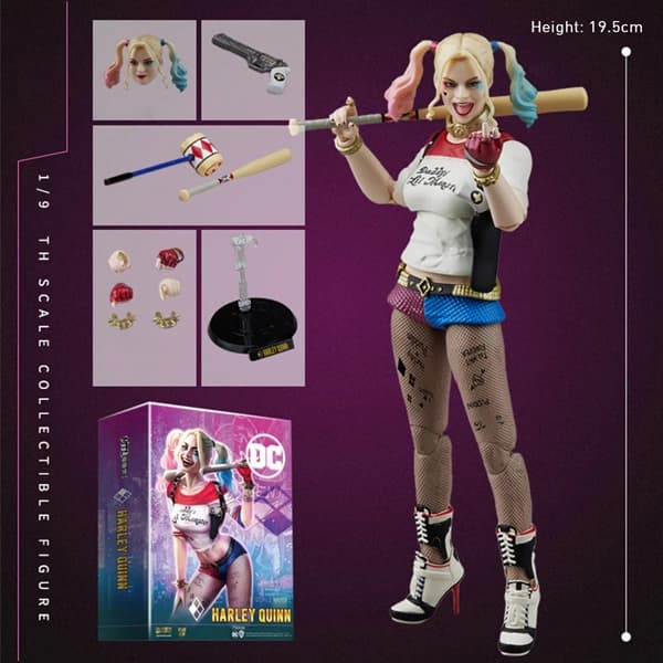 اکشن فیگور 19.5 سانتی Fondjoy مدل Harley Quinn — تصویر ۴