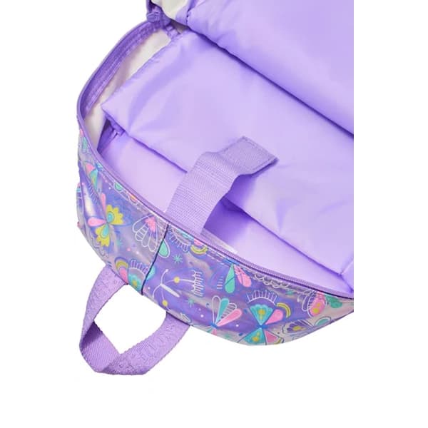کوله پشتی Smiggle طرح پروانه بنفش — تصویر ۳