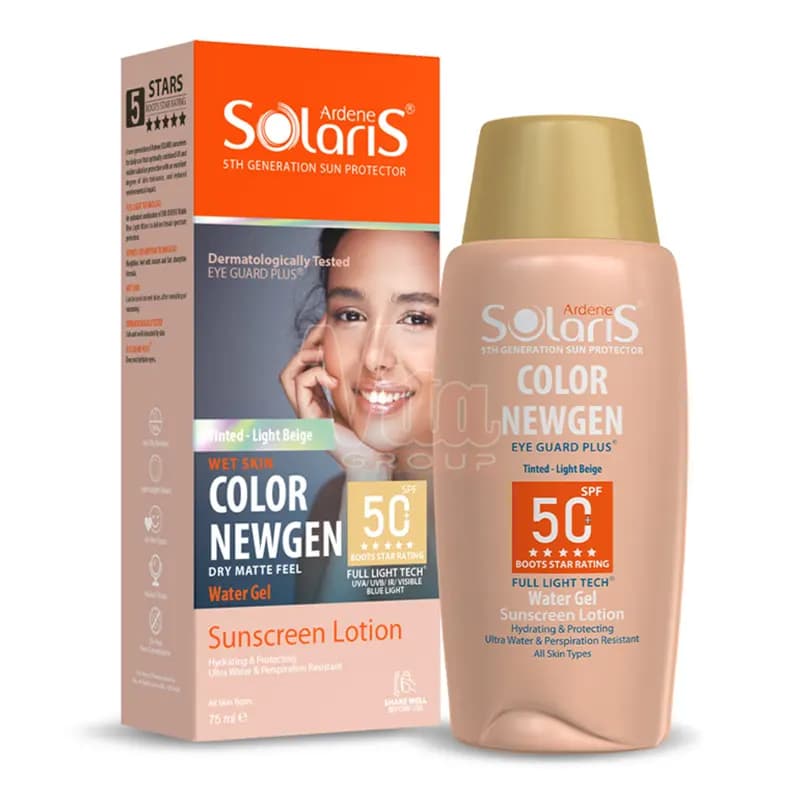 ضد آفتاب آردن سولاریس Color NEWGEN بژ روشن حجم 75 میل