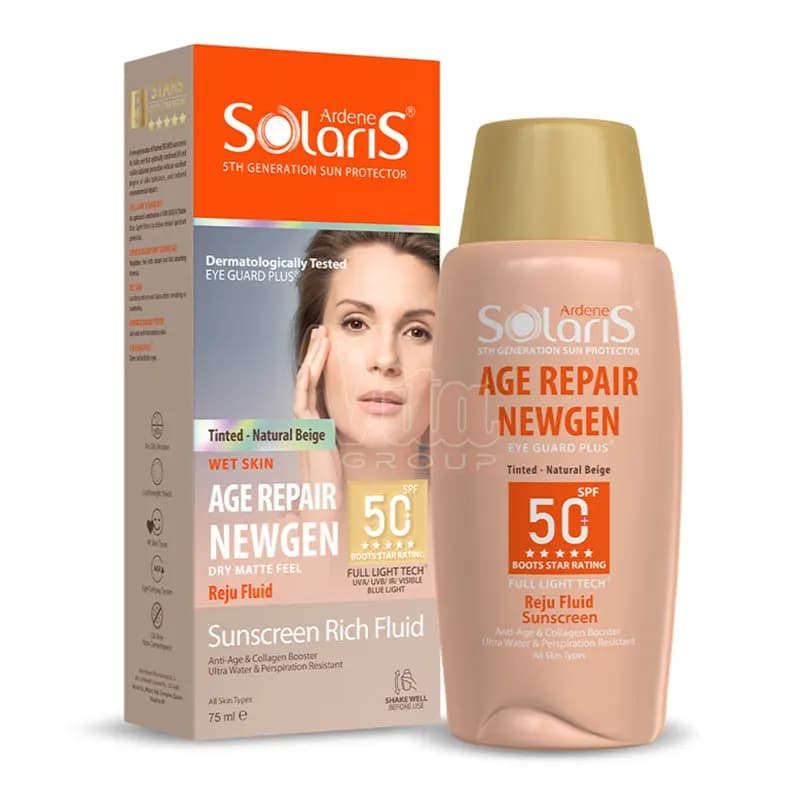 ضد آفتاب آردن سولاریس Age Repair NEWGEN بژ طبیعی حجم 75 میل