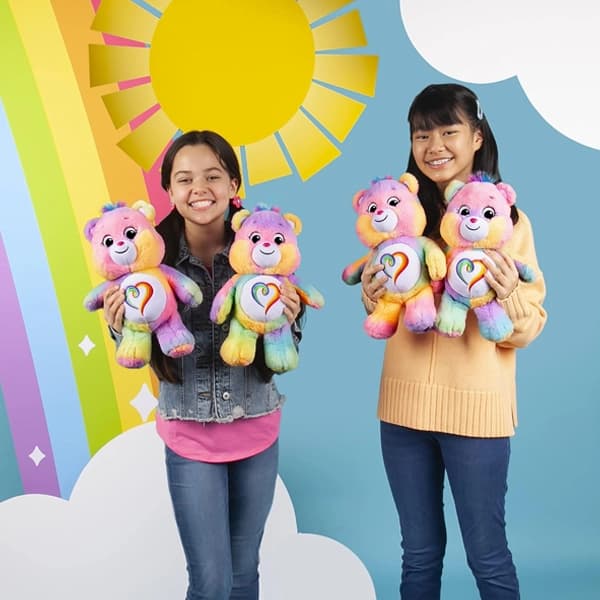 خرس پولیشی رنگارنگ قلبی 28 سانتی Care Bears — تصویر ۴
