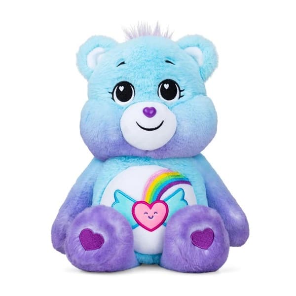 خرس پولیشی قلبی آبی بنفس 28 سانتی Care Bears — تصویر ۳