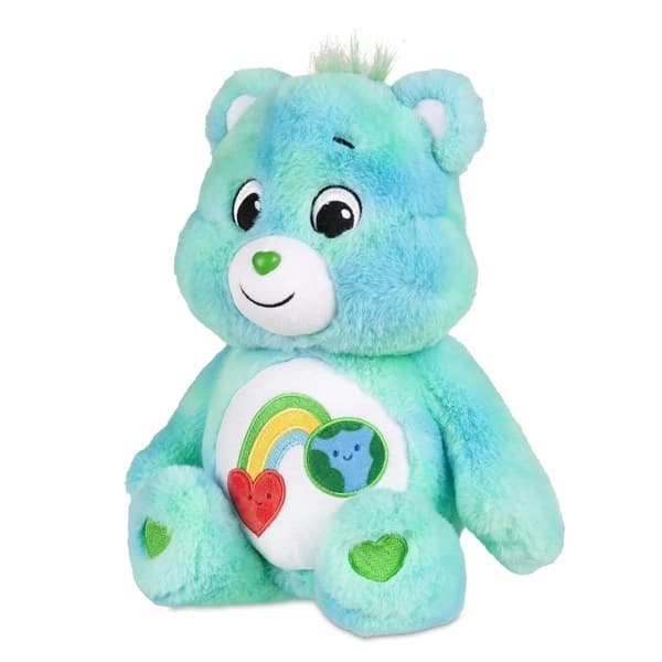 خرس پولیشی قلبی سبز آبی 28 سانتی Care Bears — تصویر ۲