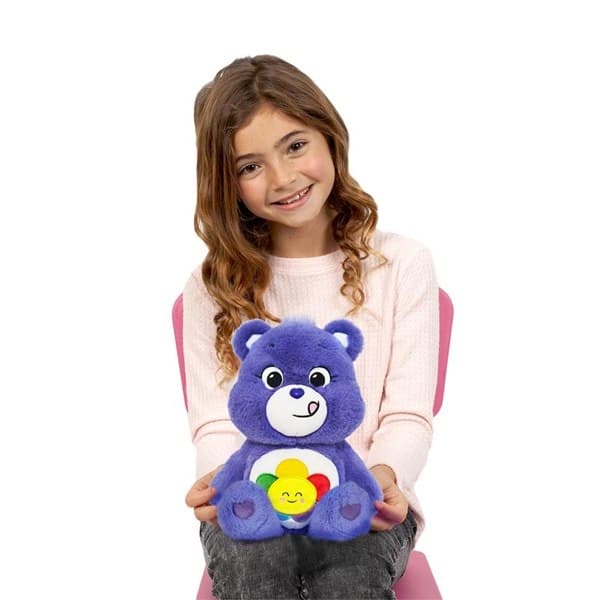 خرس پولیشی گلدار بنفش 28 سانتی Care Bears — تصویر ۳