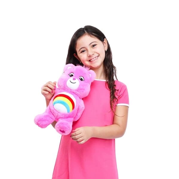 خرس پولیشی رنگینکمونی صورتی 28 سانتی Care Bears — تصویر ۳