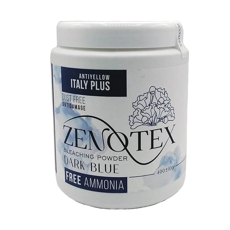 پودر دکلره Zenotex مدل Italy Plus Dark Blue وزن 400 گرم