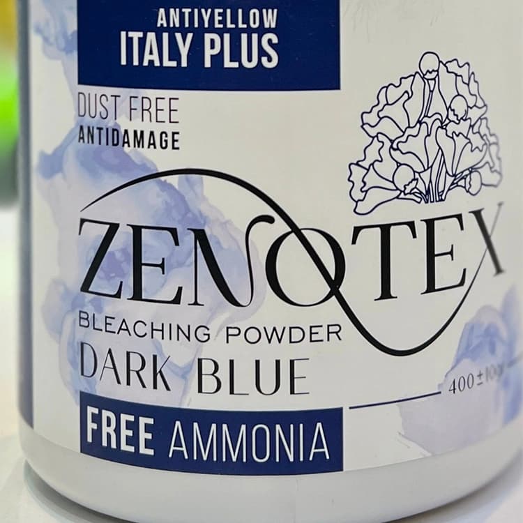 پودر دکلره Zenotex مدل Italy Plus Dark Blue وزن 400 گرم — تصویر ۴