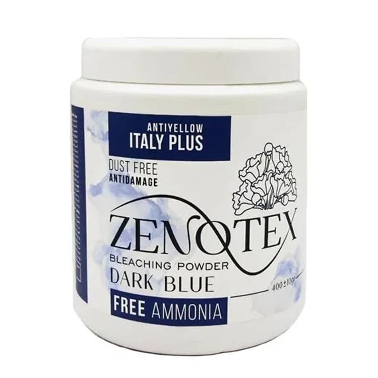 پودر دکلره Zenotex مدل Italy Plus Dark Blue وزن 400 گرم — تصویر ۲