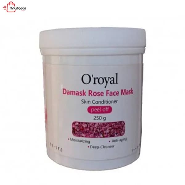 ماسک پودر پیل اف گل سرخ گل محمدی اورویال OROYAL — تصویر ۵