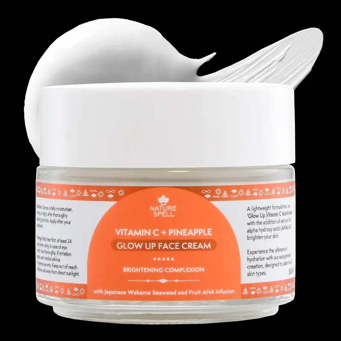 کرم ویتامین سی نیچر اسپل مرطوب‌کننده و روشن‌کننده‌ ۱۰۰ میل Nature Spell Vitamin C + Pineapple Glow Up Face Cream — تصویر ۲