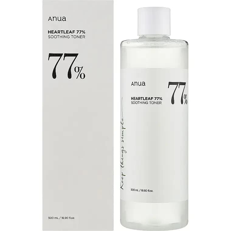 تونر هارتلیف ۷۷ آنوا تونر تسکین‌دهنده و آبرسان ۲۵۰ میل Anua Heartleaf 77 Soothing Toner