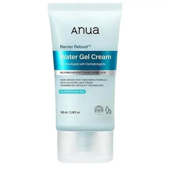ژل کرم آبرسان آنوا بریر ریبوت مناسب پوست چرب و مختلط ۱۰۰ میل Anua Barrier Reboot Water Gel Cream