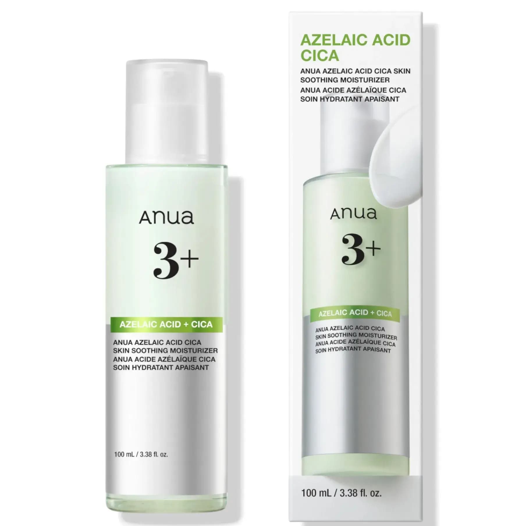 کرم مرطوب کننده آزلائیک اسید ۳٪ و سیکا آنوا 100 میل Anua Azelaic Acid CICA Skin Soothing Moisturizer