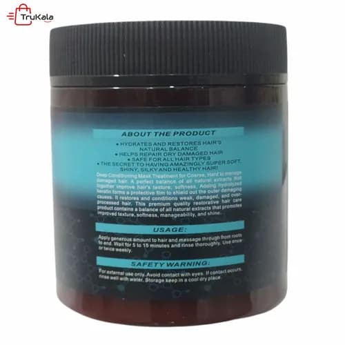 ماسک مو ترمیم کننده کلاسیک مدل کراتین KERATIN CLASSIC حجم 500 میلی لیتر — تصویر ۳