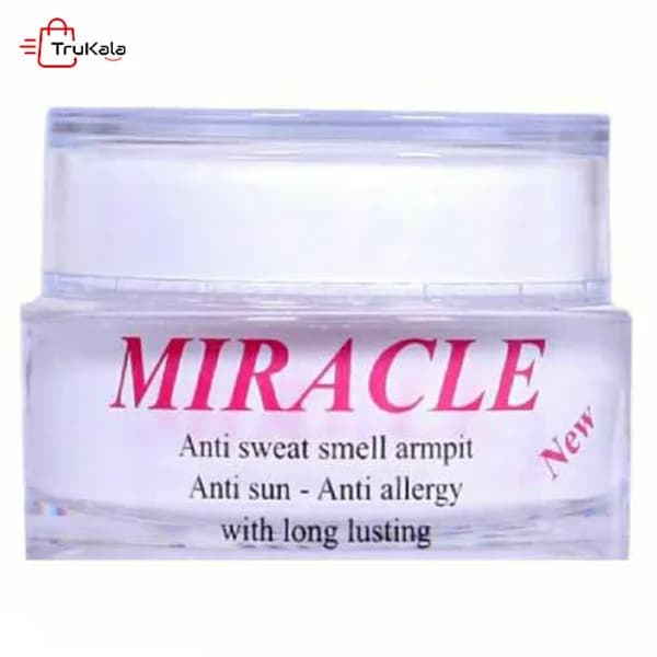كرم ضد عرق میراکل Miracle حجم 50 ميلی لیتر — تصویر ۲