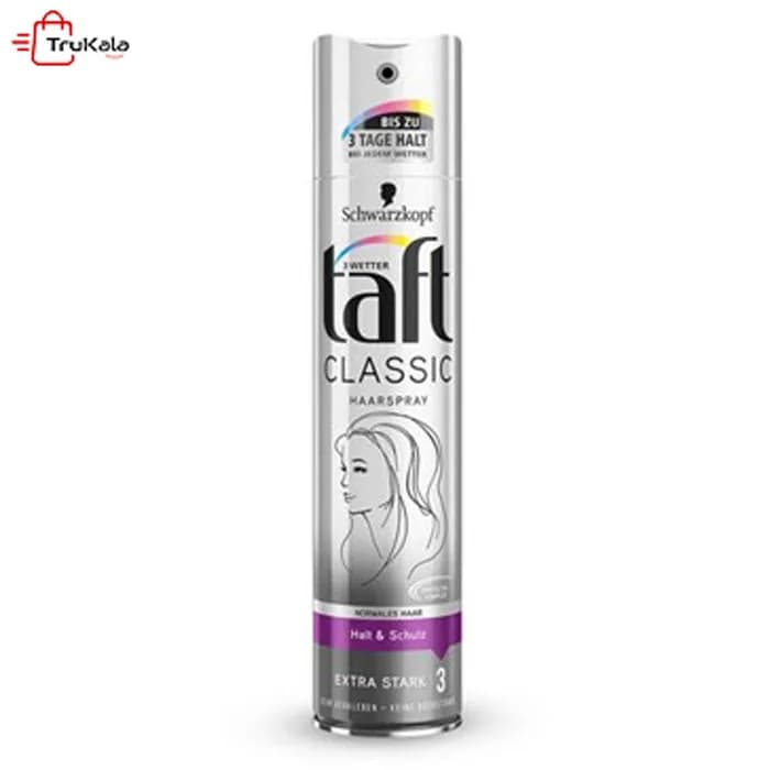 اسپری مو نگهدارنده کلاسیک تافت Extra Strong حجم 250 میلی لیتر