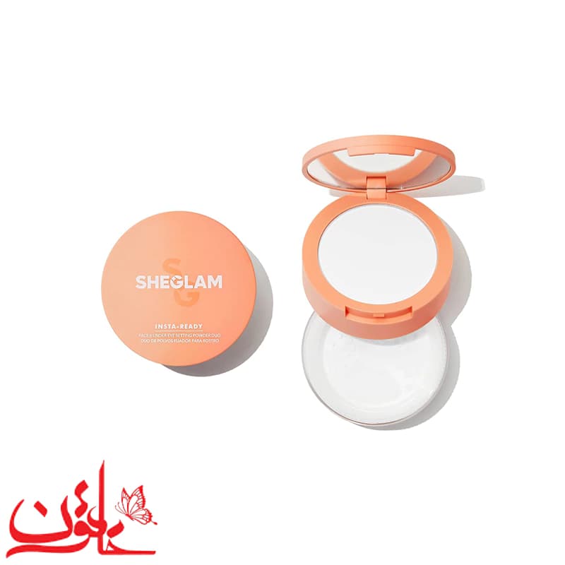 پودر فیکس دوکاره شیگلم بی رنگ مدل Insta-Ready