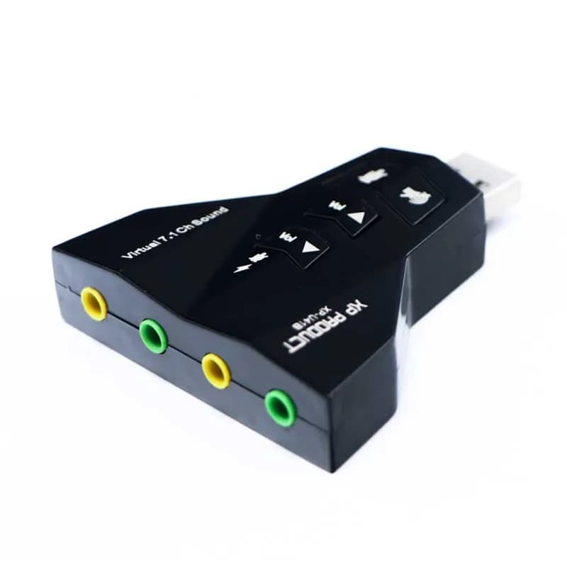 کارت صدا اکسترنال USB ایکس پی مدل XP-U41 7.1 — تصویر ۳