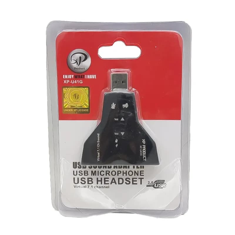 کارت صدا اکسترنال USB ایکس پی مدل XP-U41 7.1 — تصویر ۴
