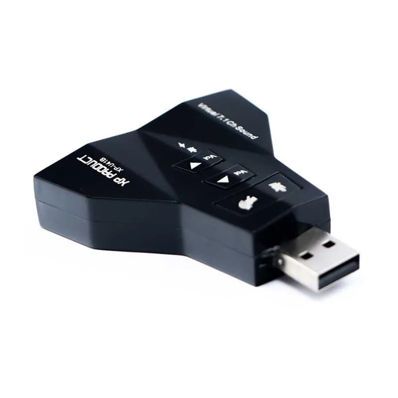 کارت صدا اکسترنال USB ایکس پی مدل XP-U41 7.1 — تصویر ۲