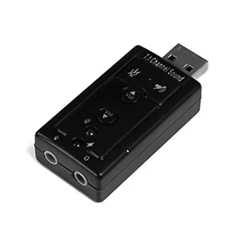 کارت صدا اکسترنال USB مدل ولوم دار Virtual 7.1 — تصویر ۲