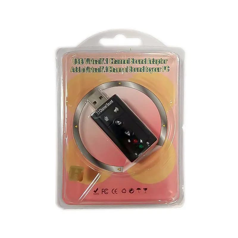 کارت صدا اکسترنال USB مدل ولوم دار Virtual 7.1 — تصویر ۵