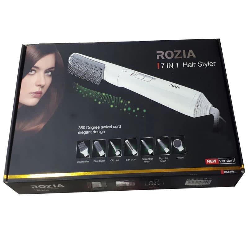 حالت دهنده مو ۷ در ۱ برند روزیا اورجینال HC8110 | خشک کننده و حالت دهنده مو +(گارانتی طلایی) — تصویر ۳