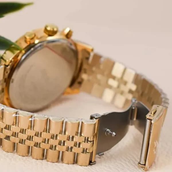 ساعت مچی عقربه ای مردانه سیکو سفید طلایی مدل 21046G — تصویر ۴