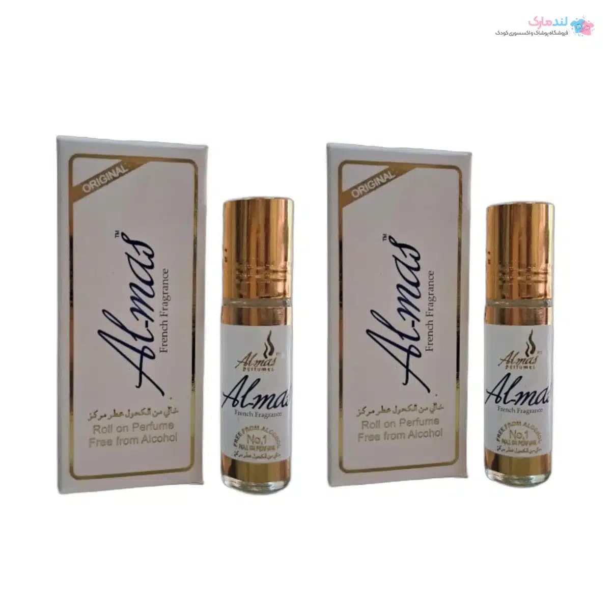 عطر رولی الماس French Fragrance حجم ۶ میل بدون الکل — تصویر ۲