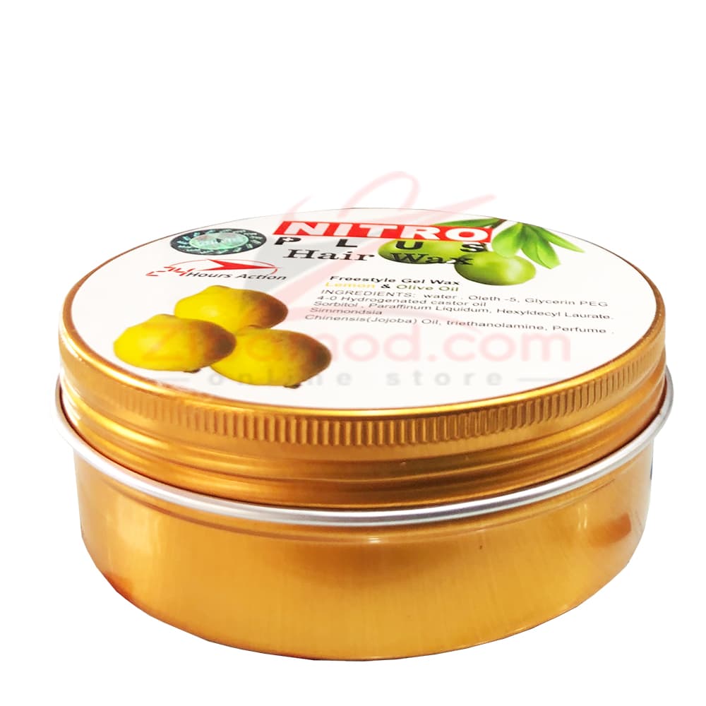 واکس ژل حالت دهنده مو نیترو مدل لیمو و زیتون حجم 120 گرمی
