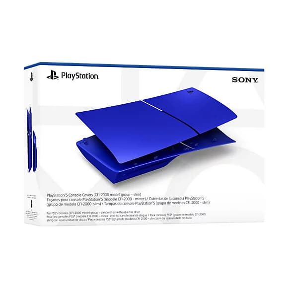 کاور کنسول پلی استیشن 5 اسلیم مدل PS5 Slim Console Covers Cobalt Blue — تصویر ۳