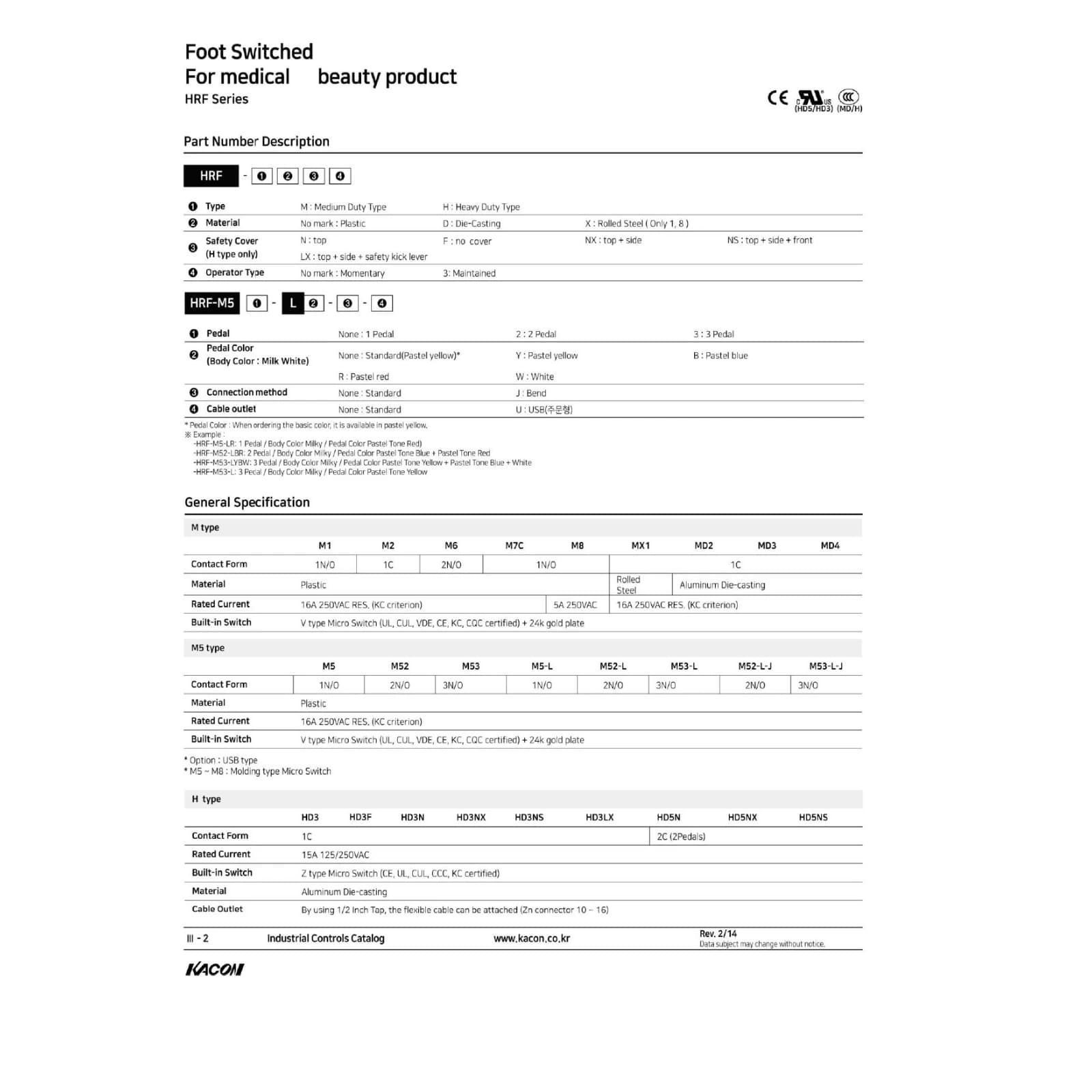 پدال صنعتی کاکون مدل KACON HRF-HD5NX