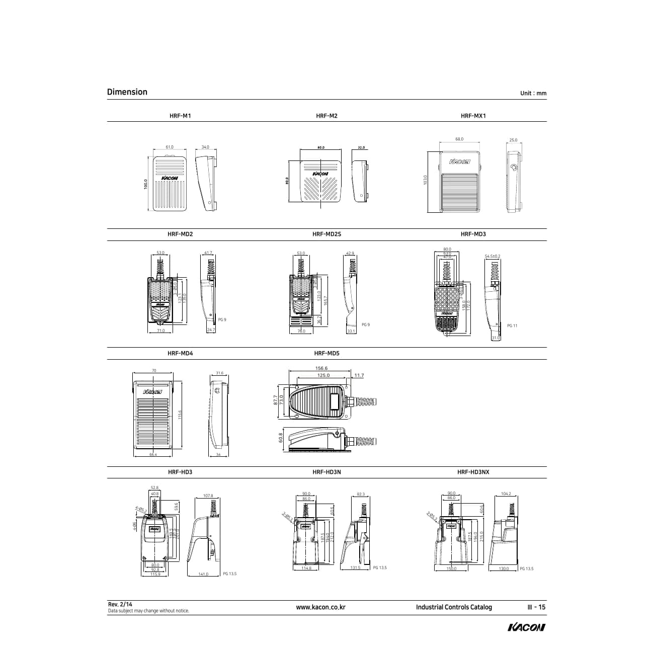 پدال صنعتی کاکون مدل KACON HRF-MD5 — تصویر ۳