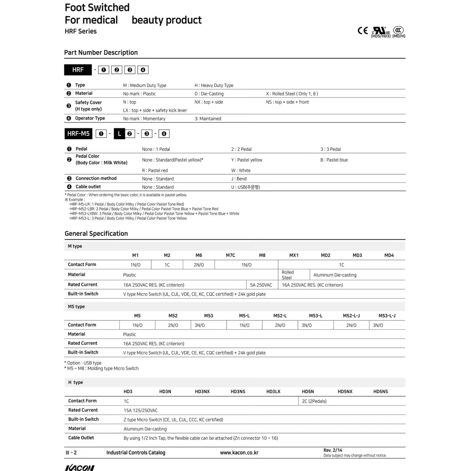 پدال صنعتی کاکون مدل KACON HRF-MD2