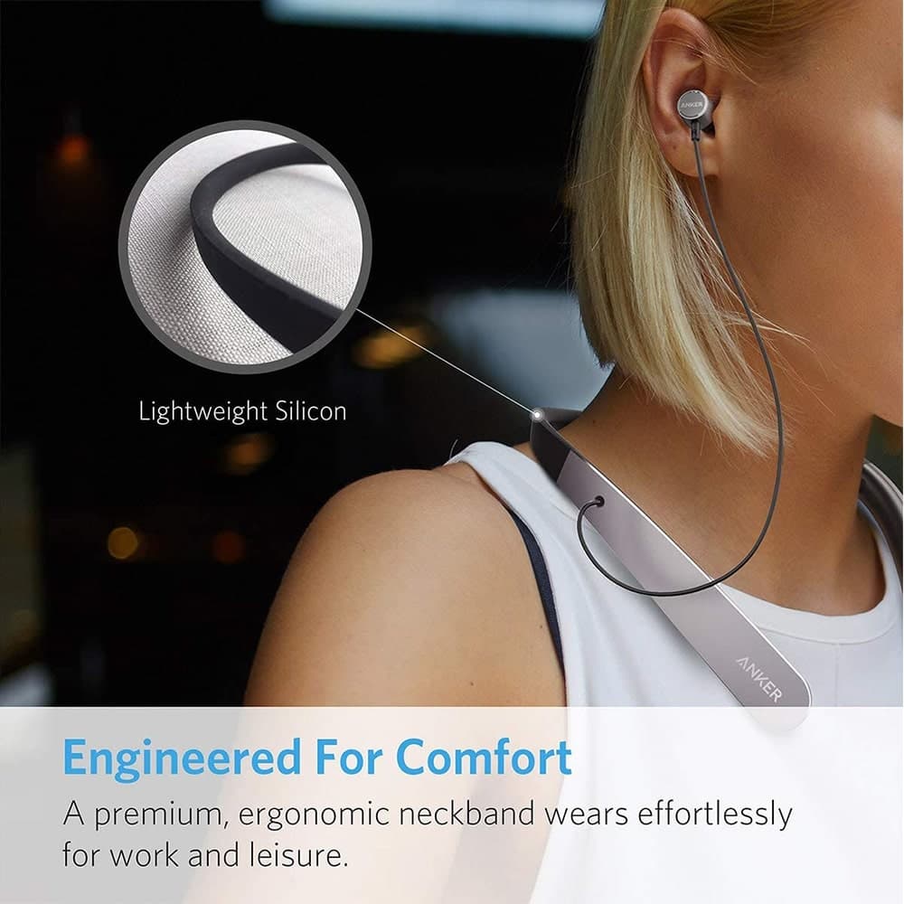 هدفون بلوتوثی گردنی انکر Anker SoundBuds Life Bluetooth Headphone A3271H11 — تصویر ۸