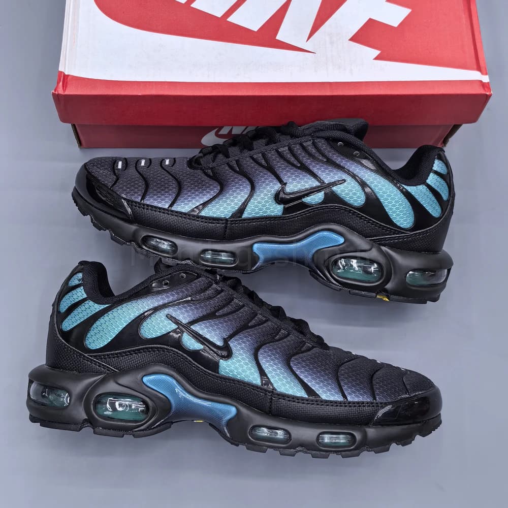 کفش نایک ایر مکس تی‌ان مشکی آبی Nike Air Max TN Plus — تصویر ۲