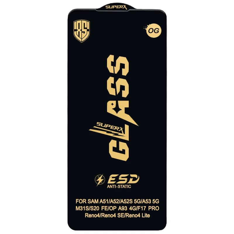 گلس گوشی سامسونگ گلکسی A52 (گلس شیشه ای Anti Static مدل OG Super X)