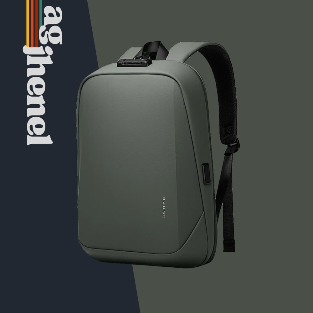 کوله پشتی لپ تاپ 15.6 اینچ هاردشل دارای قفل TSA و پورت خروجی USB