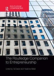 کتاب The Routledge Companion to Entrepreneurship (راهنمای راتلج کارآفرینی) نسخه انگلیسی PDF | تد بیکر و فریدریکه ولتر