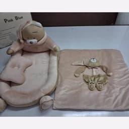 سرویس خواب گارددار نوزادی مخمل 3 تکه طرح خرس — تصویر ۲
