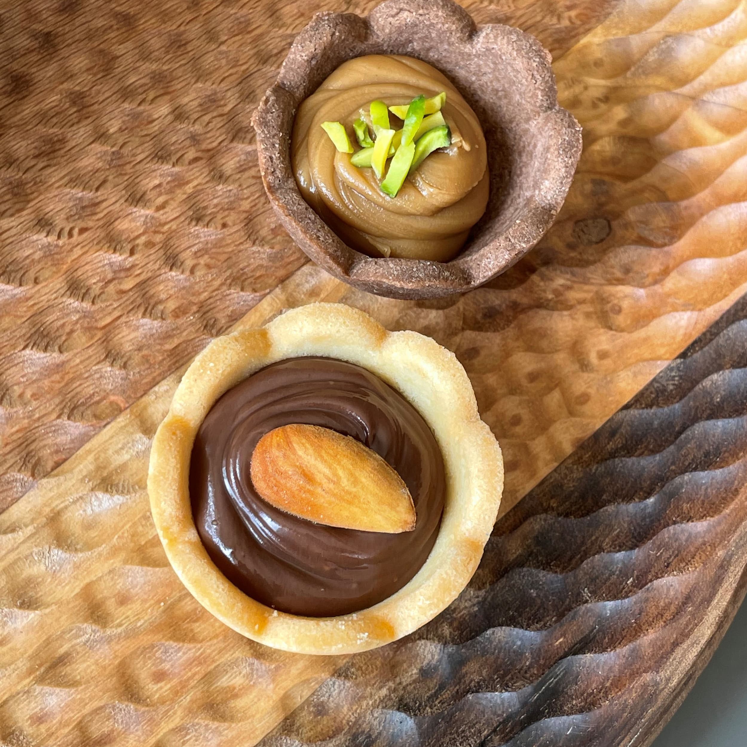 نان تارت شکلاتی مدل گل – 250 گرم — تصویر ۲