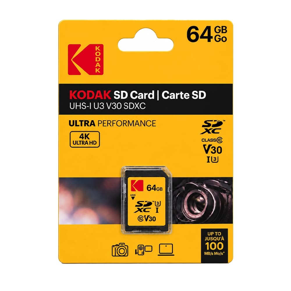 کارت حافظه کداک Kodak Ultra 64GB UHS-I U3 V30 — تصویر ۲