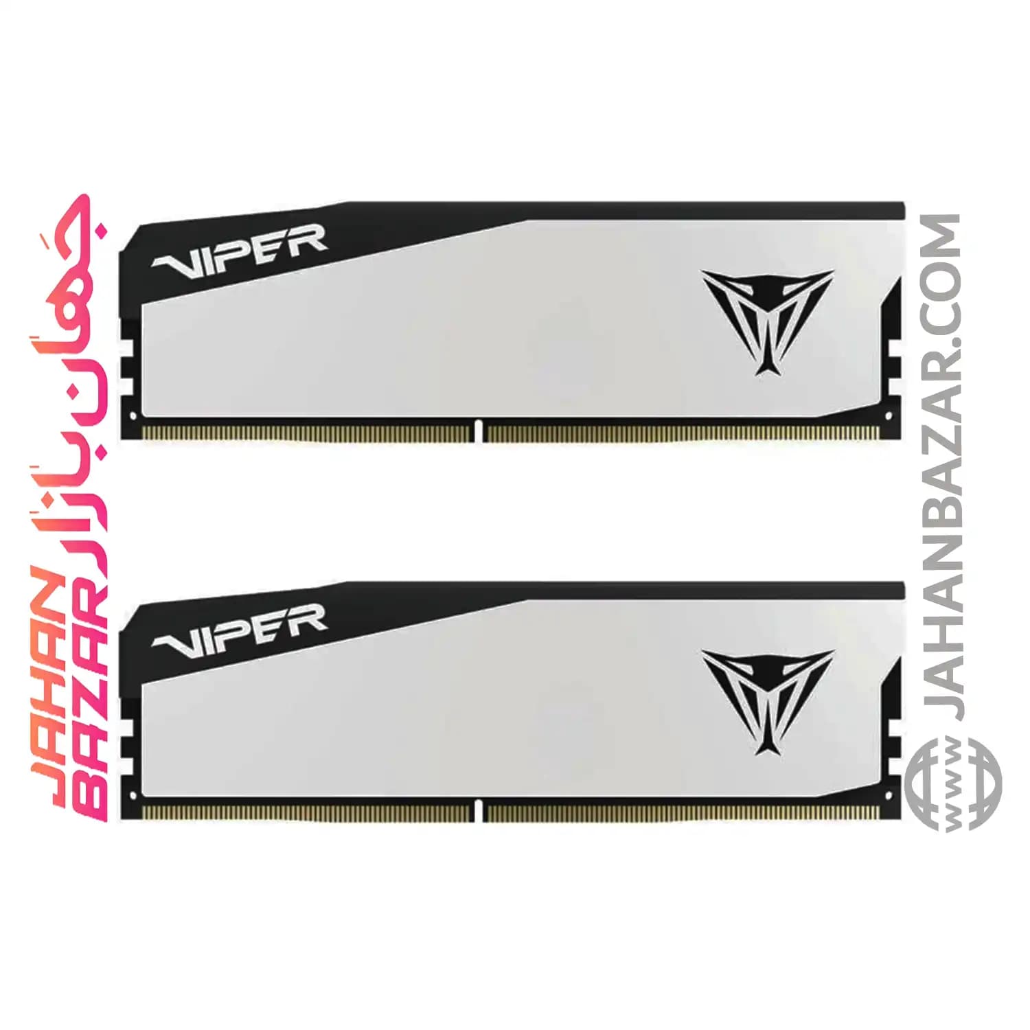 رم دسکتاپ پاتریوت DDR5 دو کاناله CL30 MHz 6000 PATRIOT VIPER ELITE5 WHITE ظرفیت 32GB