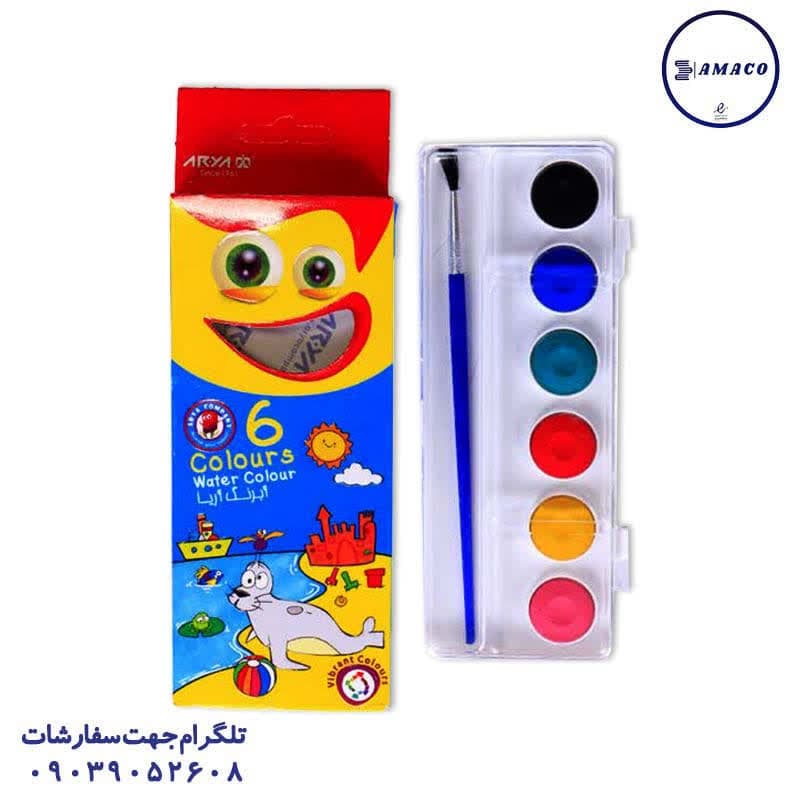 آریا – آبرنگ 6 رنگ 5001 (144)
