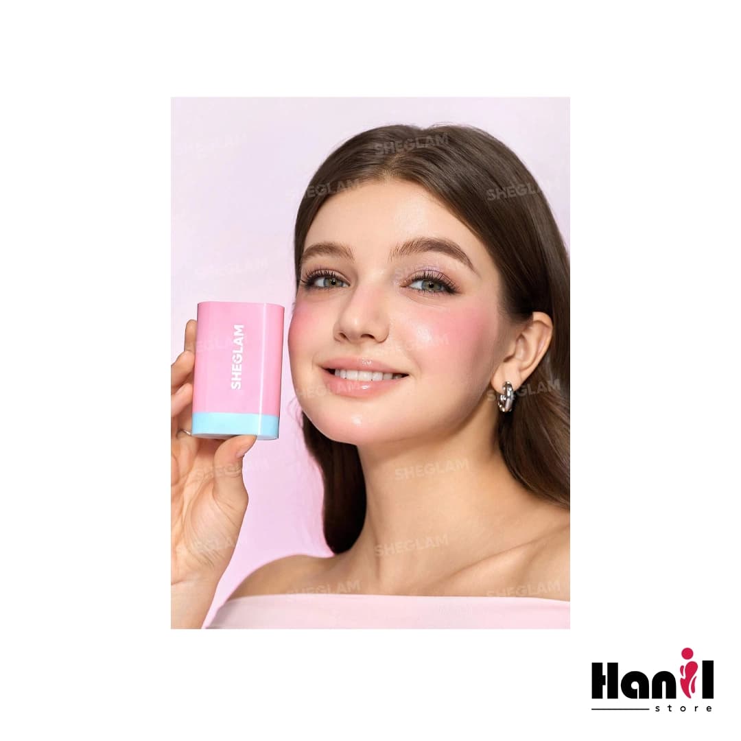رژگونه استیکی شیگلم سری Glass Glow رنگ Brisk Babe — تصویر ۲