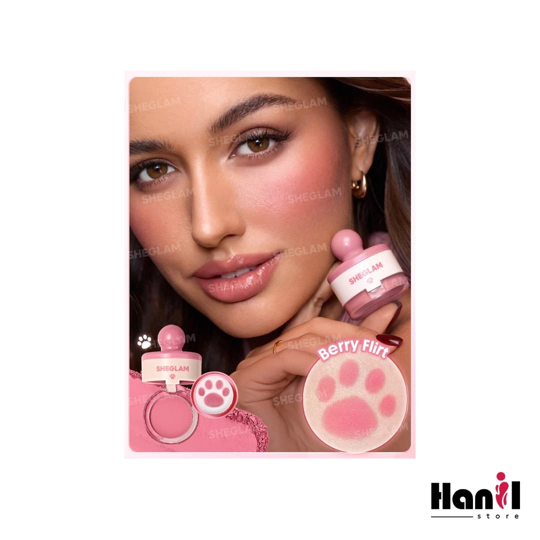 رژگونه استامپی شیگلم مدل Cutie Paw رنگ 030 Berry Flirt — تصویر ۳