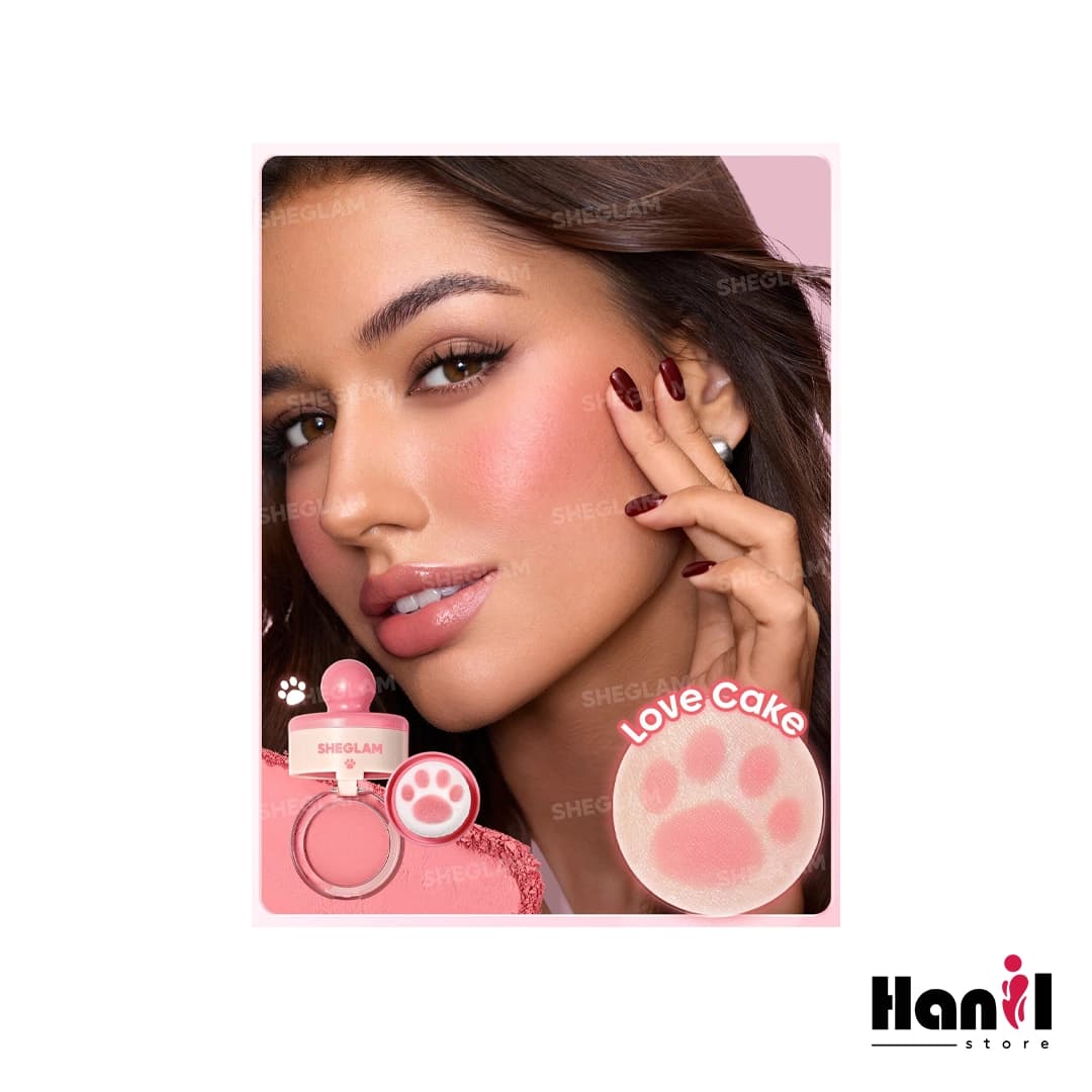 رژگونه استامپی شیگلم مدل Cutie Paw رنگ 001 Love Cake — تصویر ۲