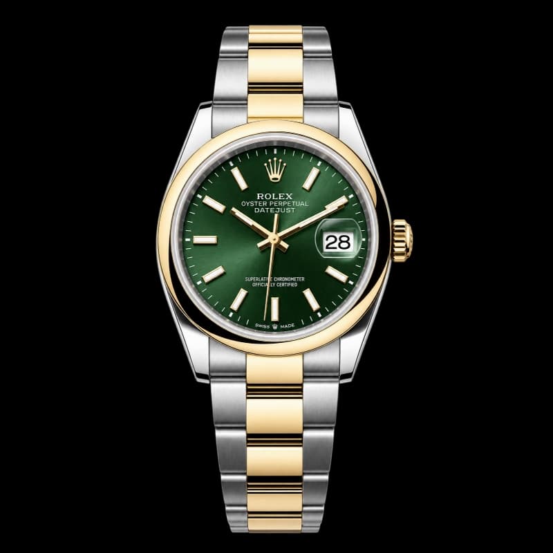 رولکس Datejust 36 سبز زیتونی دو رنگ | رفرنس M126203-0058 — تصویر ۵