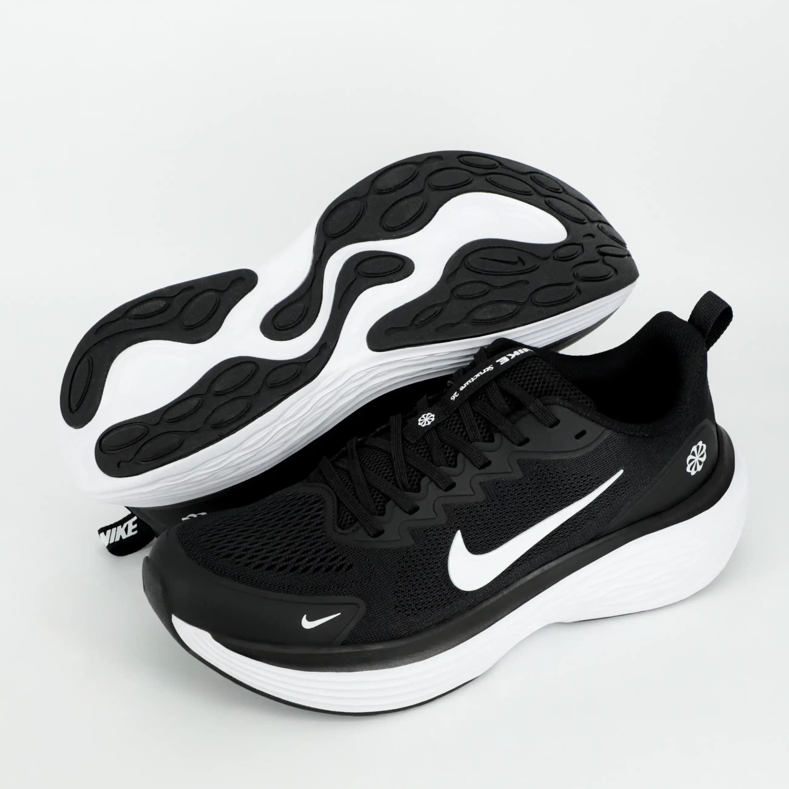 کتونی نایک زوم Nike Zoom مردانه مسترکوالیتی مشکی سفید کد 256 — تصویر ۲